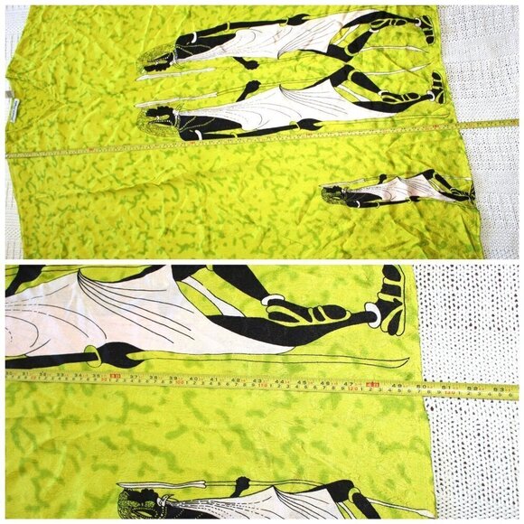 Jessica Taylor Women Maasai Tribal Pattern Kimono Sleeve Kaftan Dress One Size - Picture 3 of 9